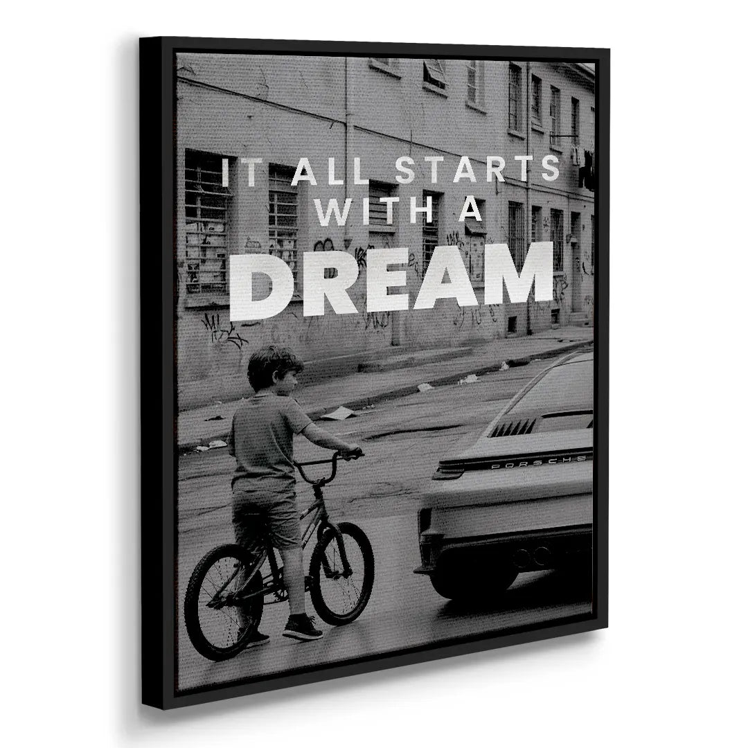 It All Starts With A Dream Porsche | Obraz