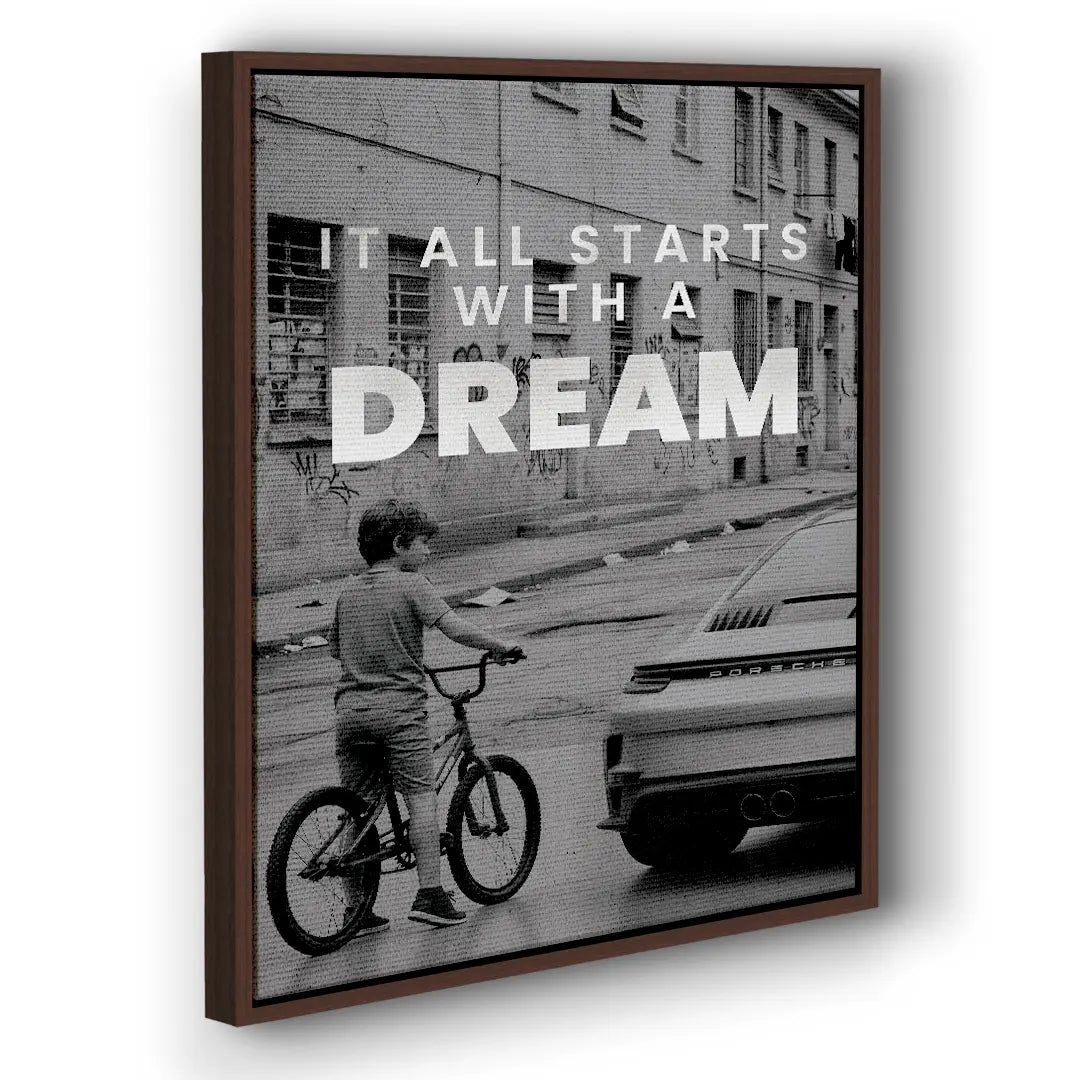 It All Starts With A Dream Porsche | Obraz