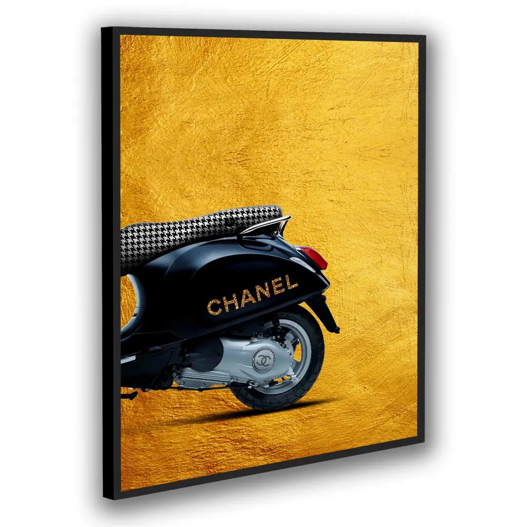 Vespa Chanel Tył | Plakat