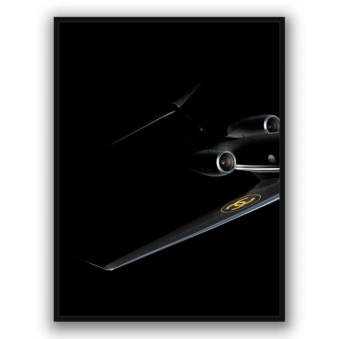 Chanel Prywatny Odrzutowiec Tył | Plakat