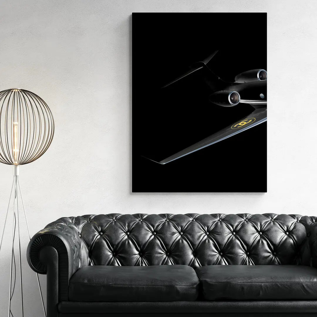 Chanel Prywatny Odrzutowiec Tył | Plakat