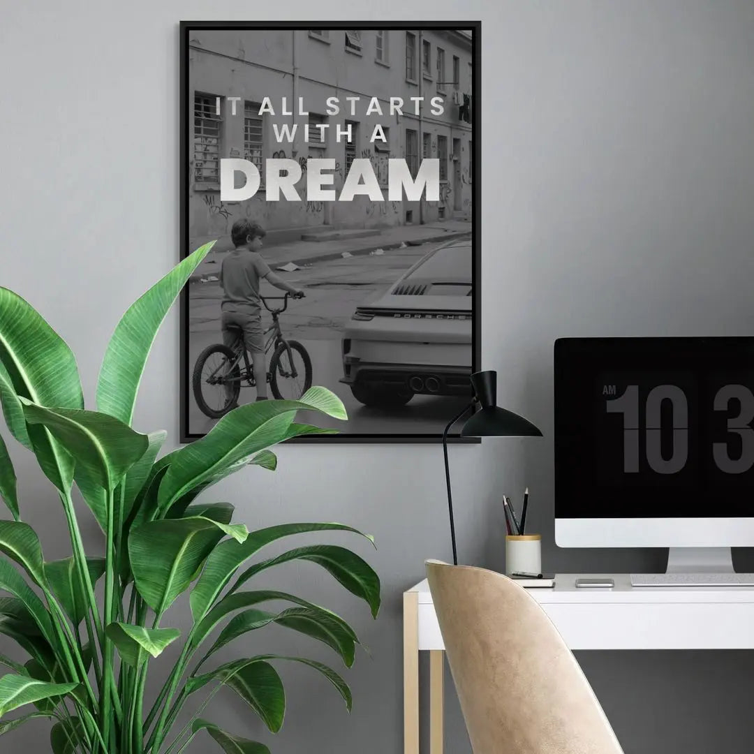 It All Starts With A Dream Porsche | Obraz