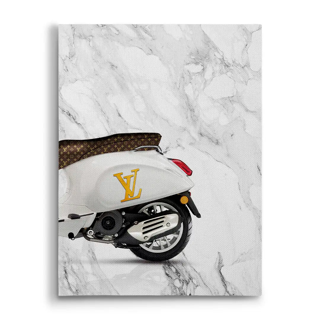 Vespa Louis Vuitton Tył | Obraz