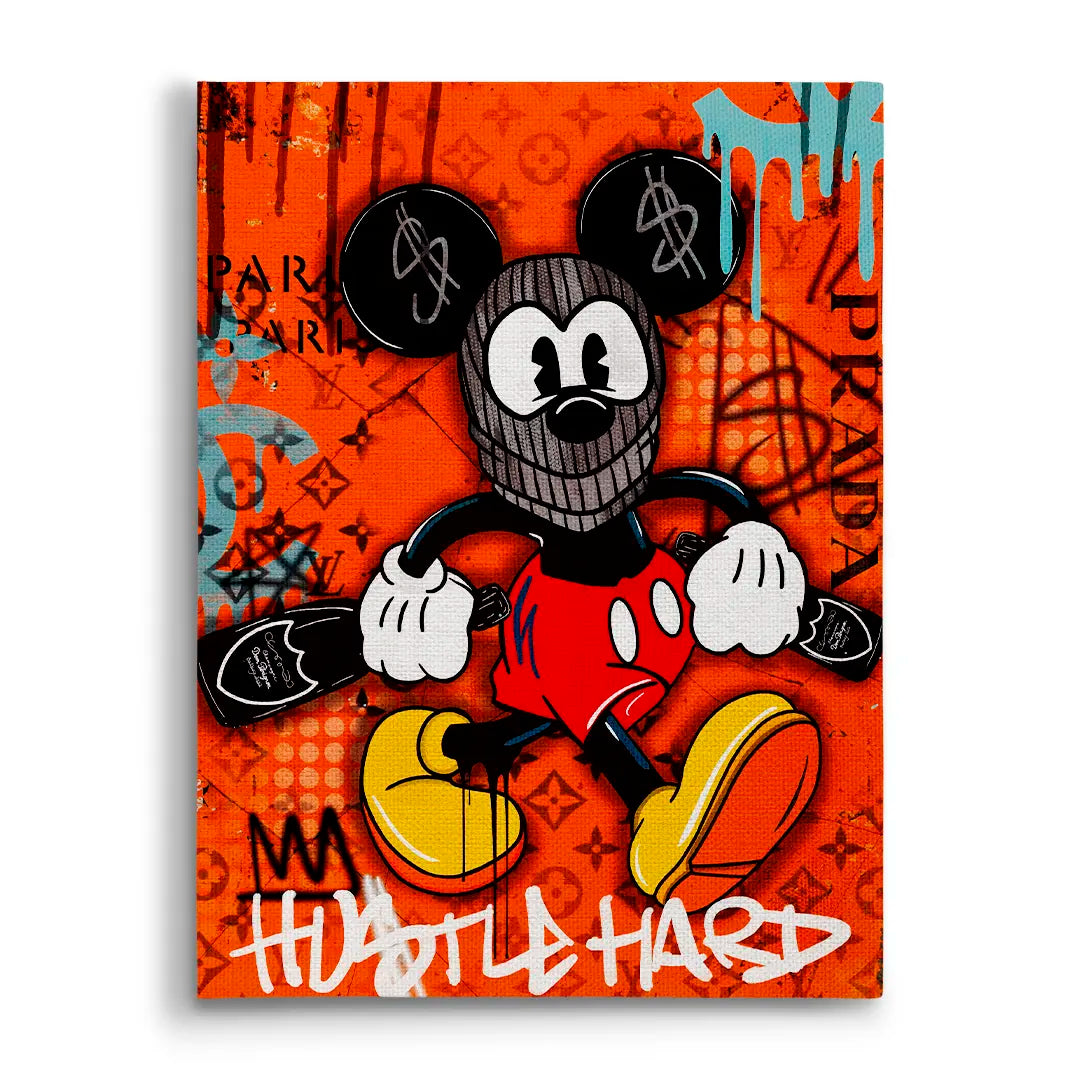 Hustle Hard Mickey | Obraz