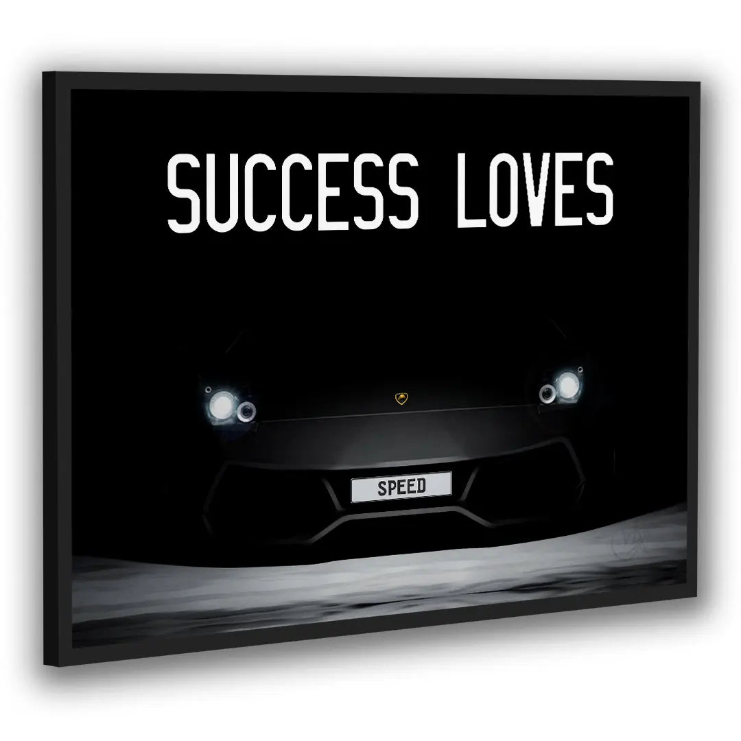 Success Loves Speed | Plakat