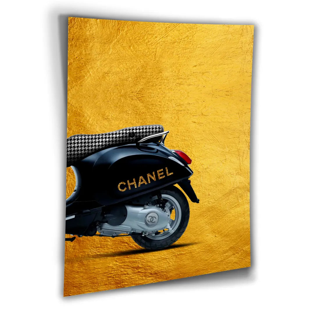 Vespa Chanel Tył | Plakat
