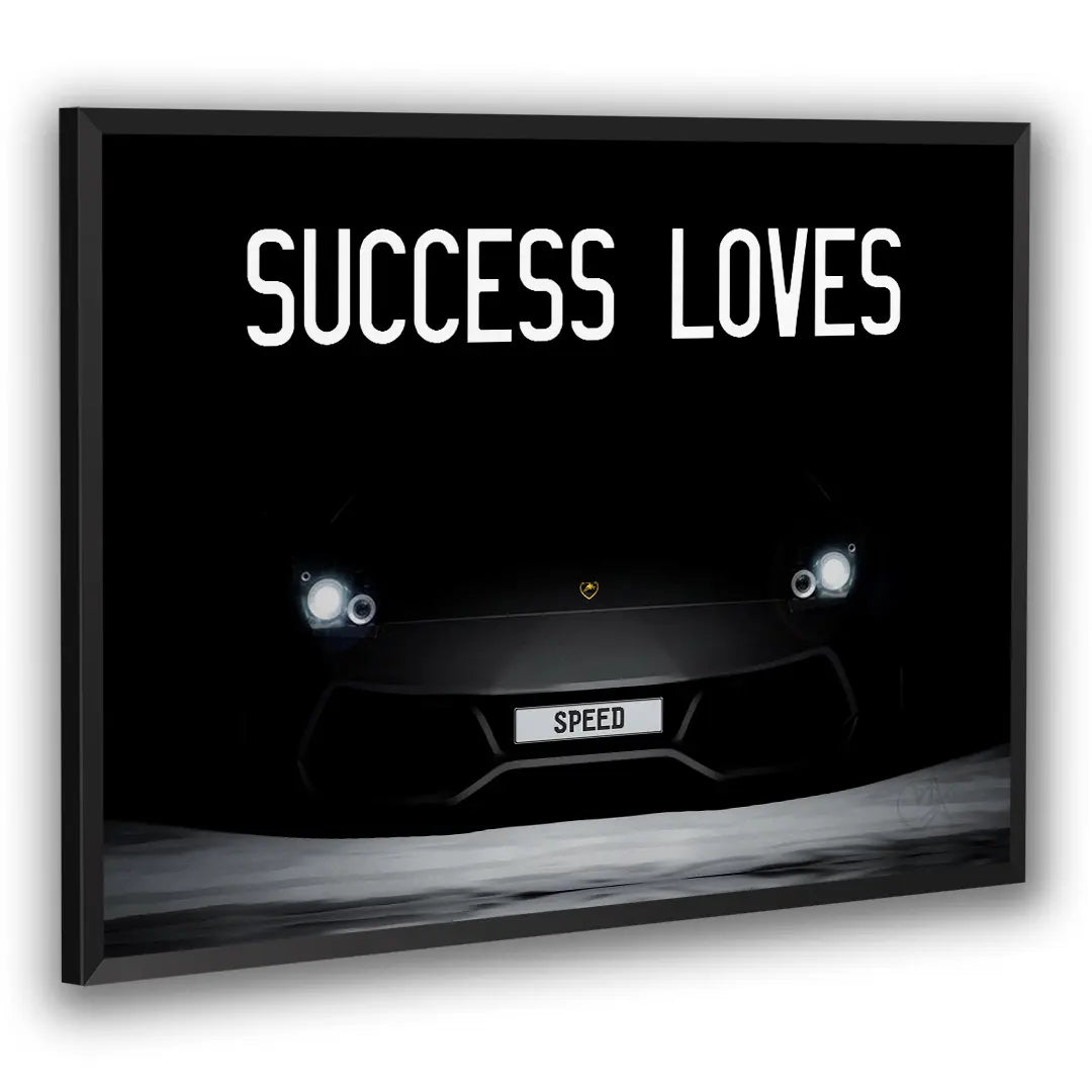 Success Loves Speed | Plakat