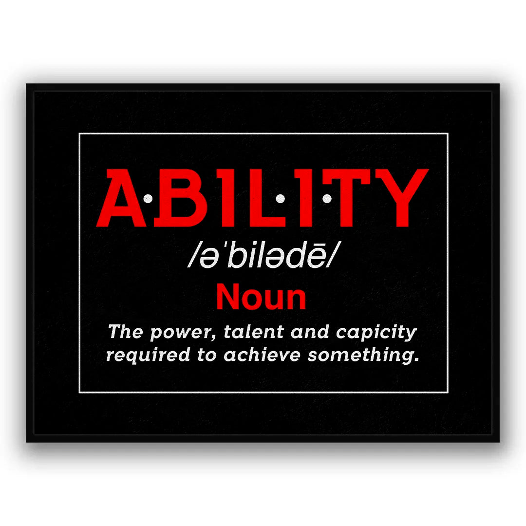 Ability Definicja | Plakat
