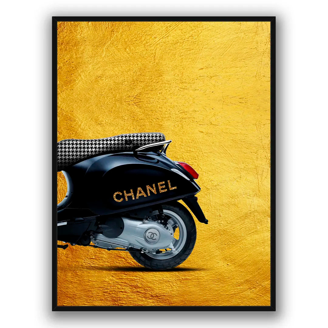 Vespa Chanel Tył | Plakat