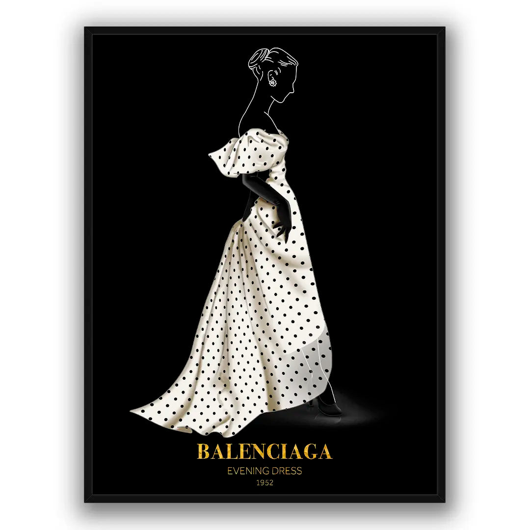 Balenciaga Ikoniczna Sukienka | Plakat