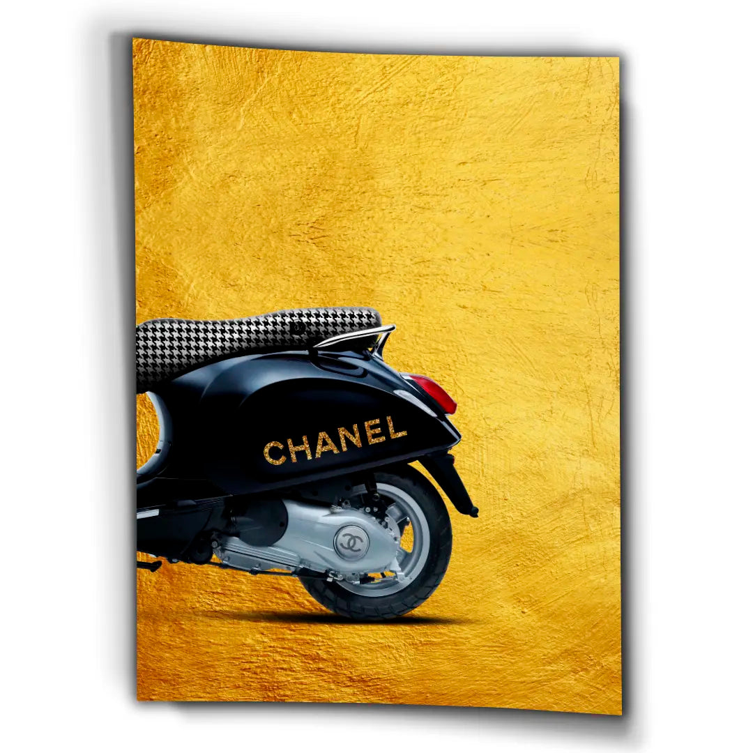 Vespa Chanel Tył | Plakat