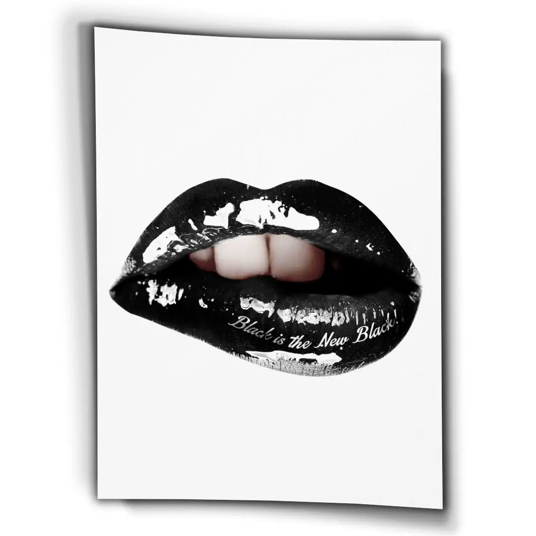 Lips Black Is The New Black | Plakat