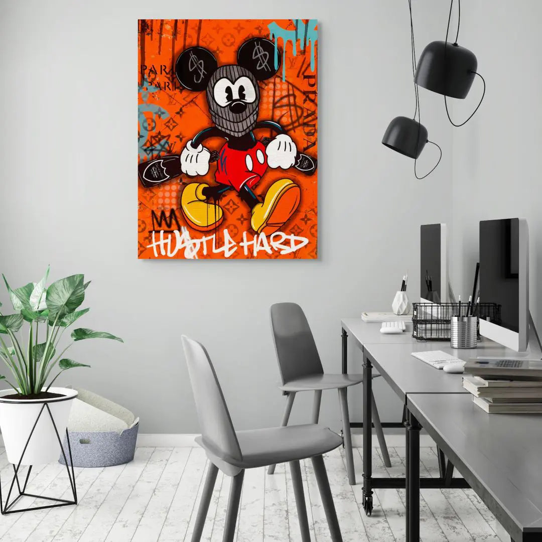 Hustle Hard Mickey | Plakat