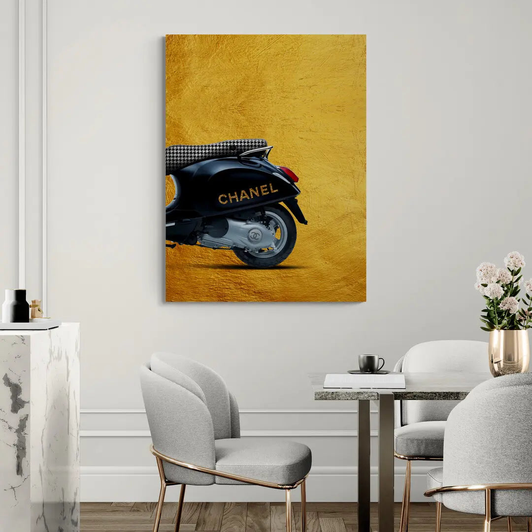 Vespa Chanel Tył | Plakat