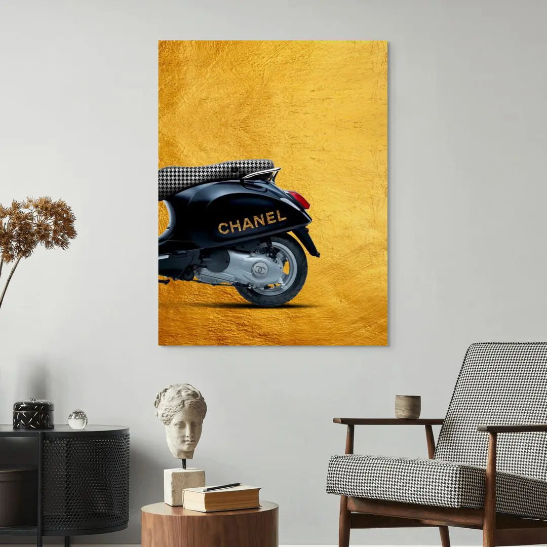 Vespa Chanel Tył | Plakat