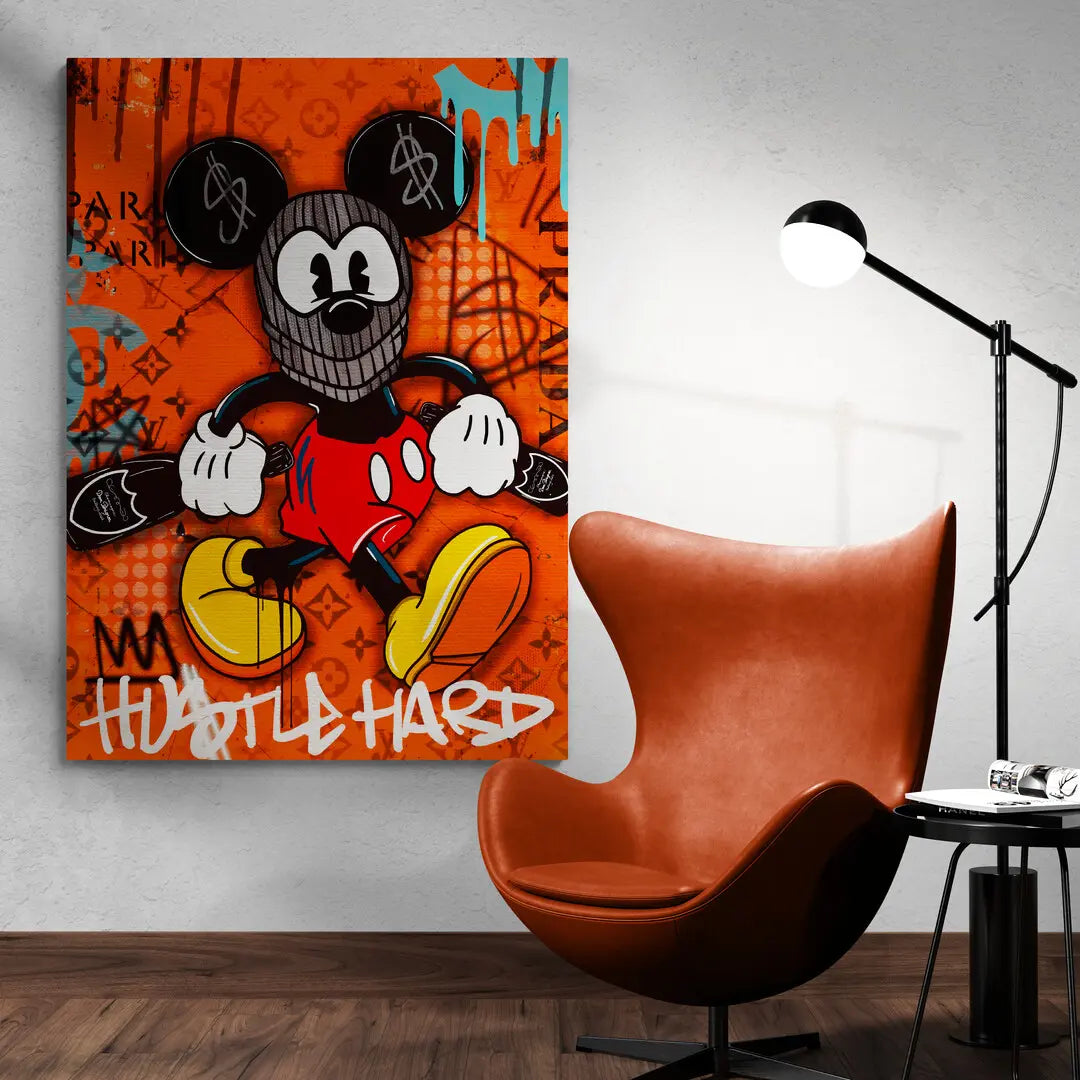 Hustle Hard Mickey | Obraz