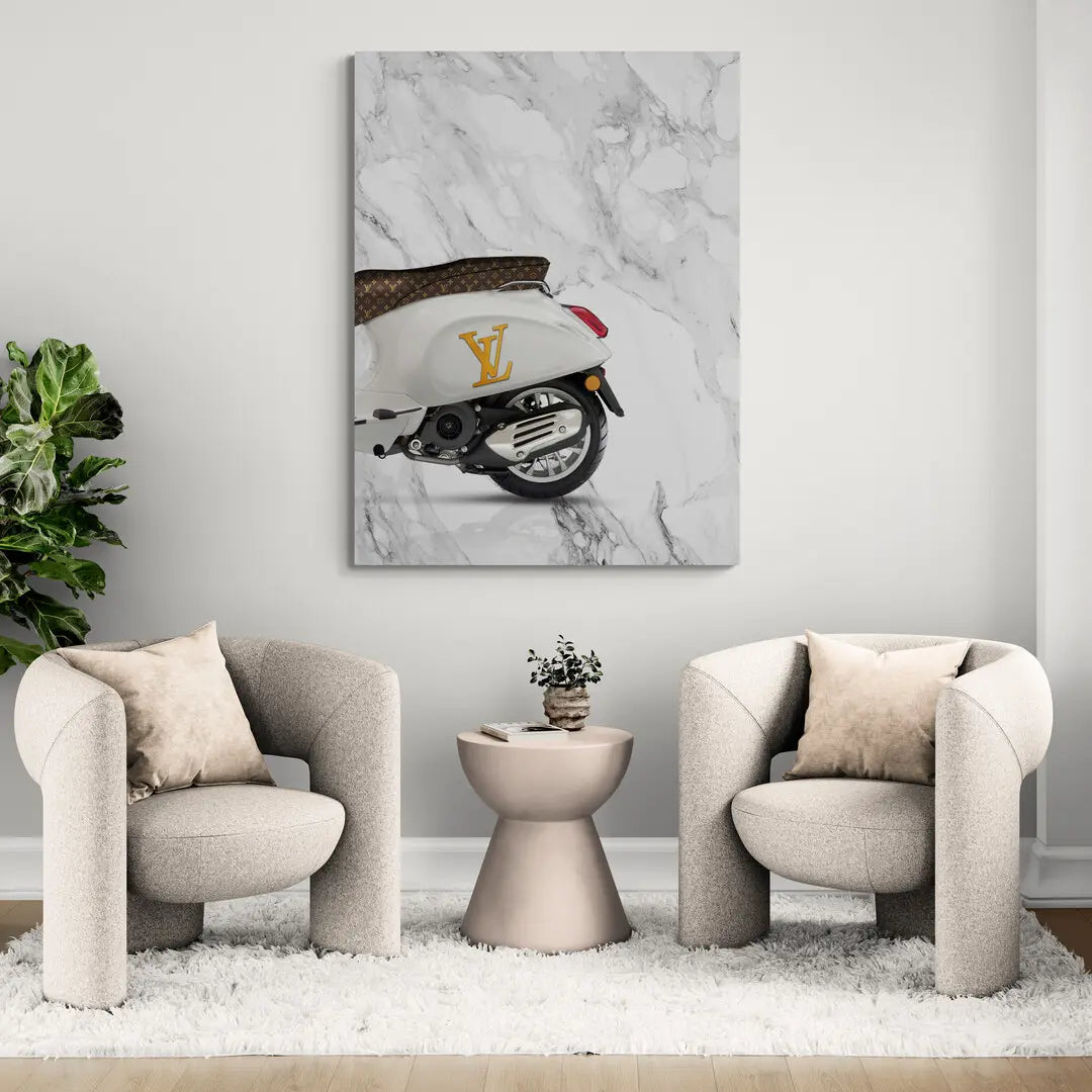 Vespa Louis Vuitton Tył | Obraz