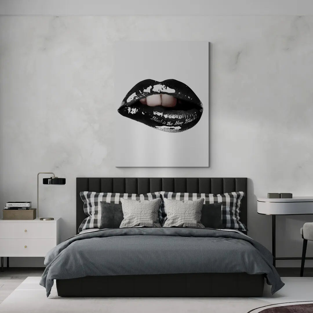 Lips Black Is The New Black | Plakat