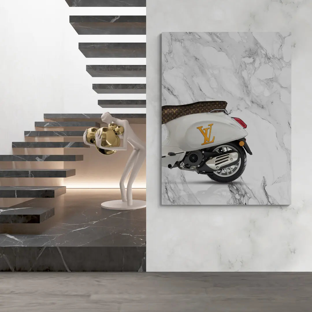Vespa Louis Vuitton Tył | Plakat