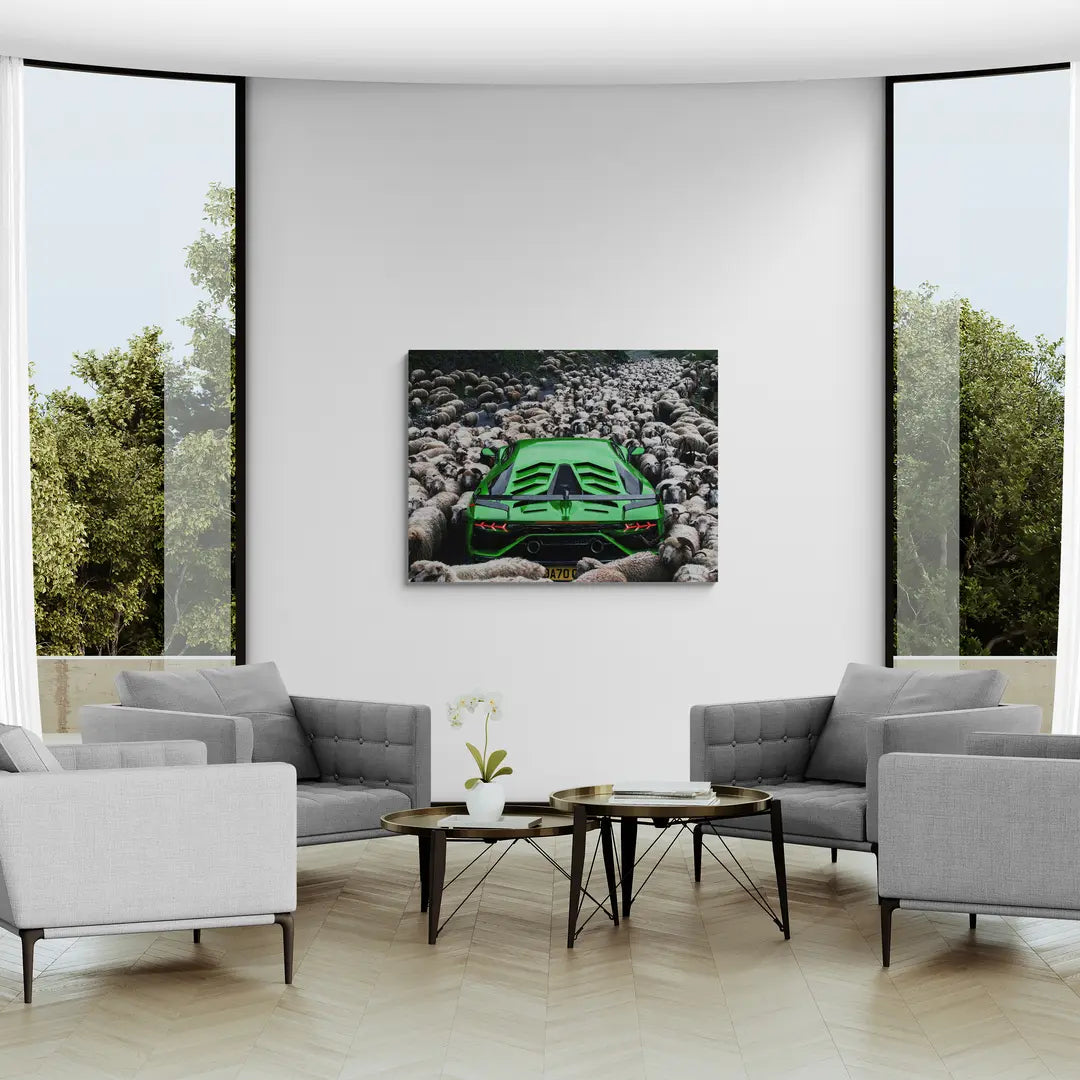 Zielone Lamborghini | Plakat